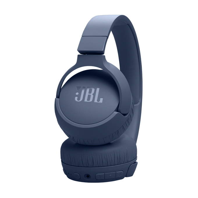 JBL Tune 670NC - Blue - Adaptive Noise Cancelling Wireless On-Ear Headphones - Detailshot 2 image number null